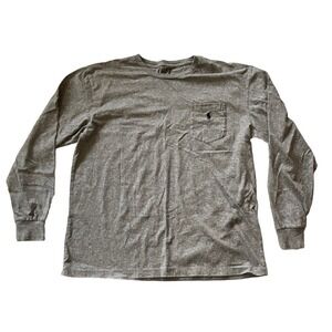 Polo Ralph Lauren Men's Long Sleeve Tee Shirt Heather Gray Men's Size M‎